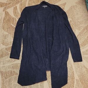 Barefoot Dreams Open Front Black Cardigan
